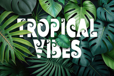 Natures - Decorative Display Font Font Mozzatype 