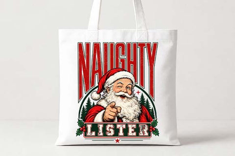 Naughty Lister Santa Christmas PNG SVG BillahCrafts 