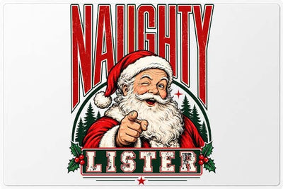 Naughty Lister Santa Christmas PNG SVG BillahCrafts 