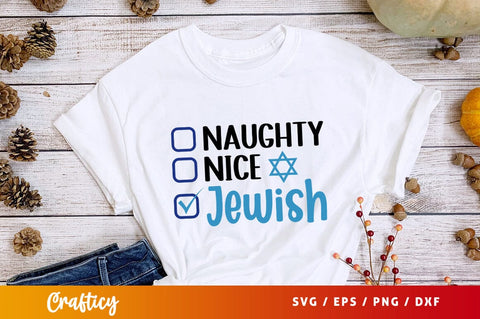 Naughty nice jewish Svg Design SVG Designangry 