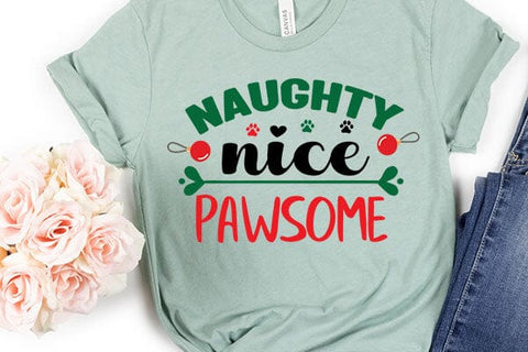 Naughty nice pawsome SVG Angelina750 