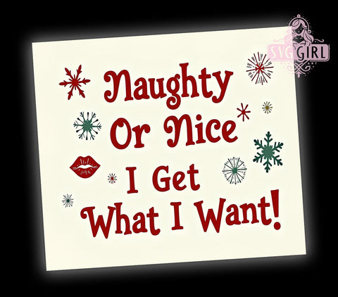 Naughty Tumbler, Nice Tumbler, Christmas Sublimation, 20oz Tumbler, PNG Design, Holiday Gift, Funny Tumbler, Drinkware Design Sublimation SvggirlplusArt 