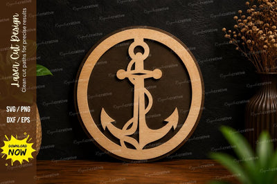 Nautical Anchor SVG Laser Cut Svg Design SVG Regulrcrative 