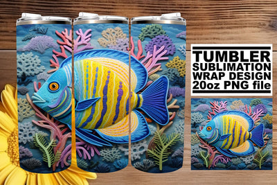 Nautical Bliss Tumbler Wrap Design Sublimation afrosvg 