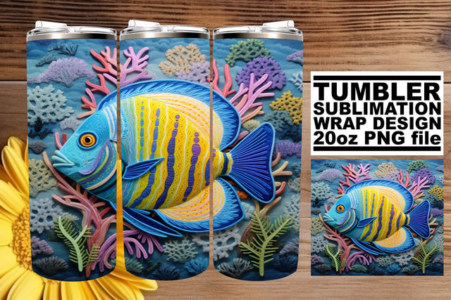 Nautical Bliss Tumbler Wrap Design Sublimation afrosvg 