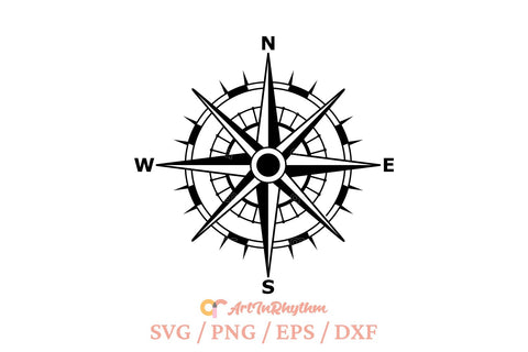 Nautical Compass Svg, Compass Svg, Rose Compass Svg, Compass Clipart SVG Artinrhythm shop 