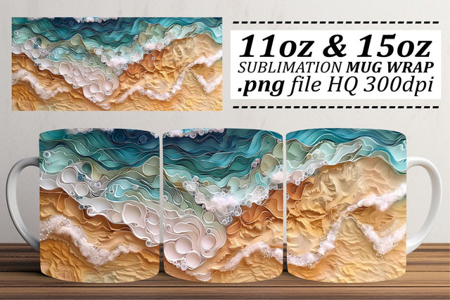 Nautical Dreamscape Mug Sublimation Design Sublimation afrosvg 