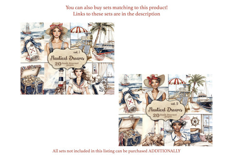 Nautical Junk Journal | Seaside Ships Voyage Printable Pages SVG GlamArtZhanna 