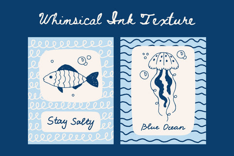 Nautical Minimal Quote Poster Set Digital Pattern Rin Green 