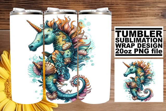 Nautical Nostalgia Tumbler Design, Summer Sublimation Wrap, 20oz, Coastal Fish Art, Watercolor Sea Creatures Sublimation afrosvg 