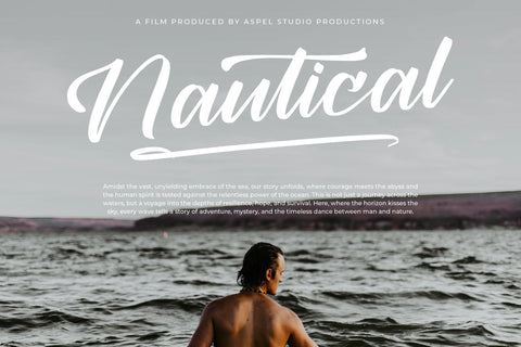 Nautical Prestige - Modern Bold Script Font Font Letterena Studios 