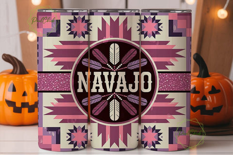 Navajo Beaded Tumbler Wrap Sublimation PixelChick 