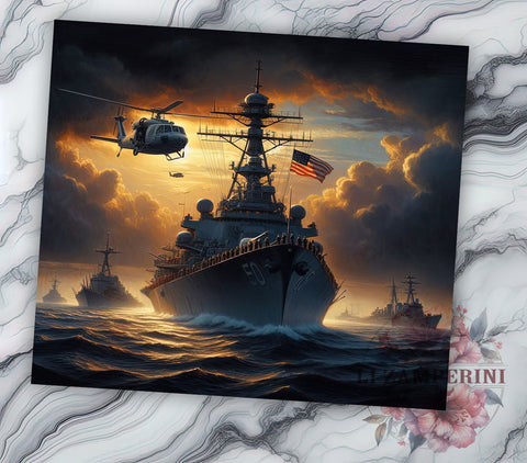 Naval Ally Patriotic 20oz Tumbler Wrap PNG, Marine Veteran July 4th Tumbler Png, Straight & Tapered Tumbler Wrap, Instant Digital Download Sublimation Li Zamperini 