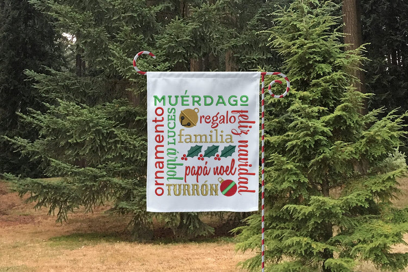 Navidad Cuadrado Christmas Subway Art Embroidery Embroidery/Applique DESIGNS Designed by Geeks 