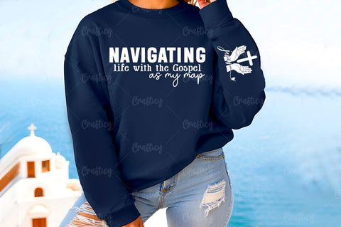Navigating life with the Gospel as my map Sleeve SVG Design SVG Designangry 