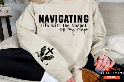 Navigating life with the Gospel as my map Sleeve SVG Design SVG Designangry 