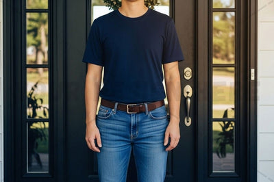 Navy blue t-shirt mockup design Mock Up Photo Designangry 