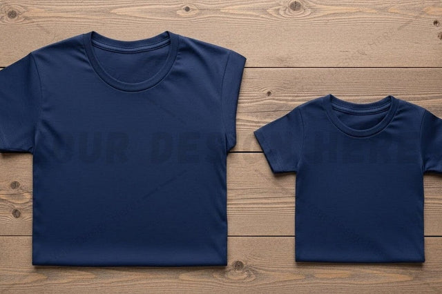 Navy blue t-shirt mockup design Mock Up Photo Regulrcrative 