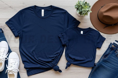 Navy blue t-shirt mockup design Mock Up Photo Regulrcrative 