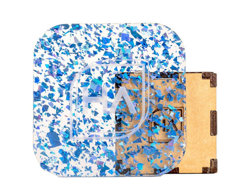 Navy, White, and Silver Acrylic Team Bundle | 6 1/8" 12 x 19 Sheets Physical Houston Acrylic 