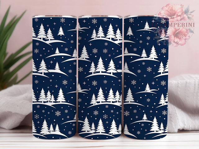 Navy Winter Pine Trees 20oz Tumbler, Navy Winter Pine, Winter Pine Trees, Pine Trees Tumbler, Navy Pine Tumbler, Winter Pine PNG, Pine Tree Tumbler, 20oz Tumbler Wrap Sublimation Li Zamperini 