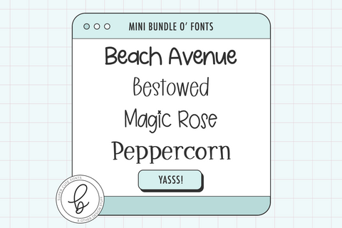 Neat Handwriting Font Mini Bundle Font Beck McCormick 