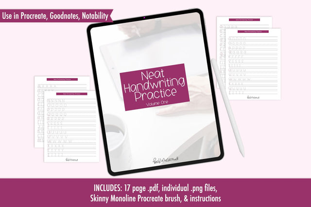 Neat Handwriting Practice, Vol. 1 Digital Pattern Beck McCormick 