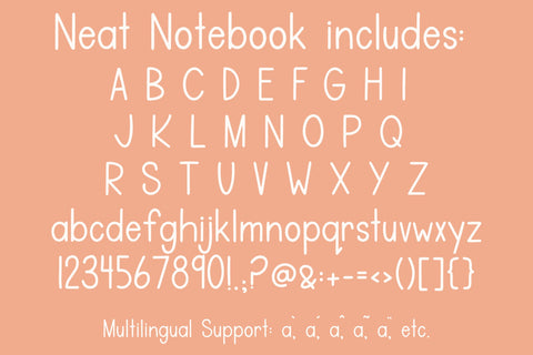 Neat Notebook, Neat Handwritten Font Font Designing Digitals 
