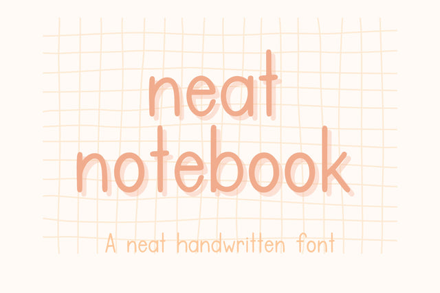 Neat Notebook, Neat Handwritten Font Font Designing Digitals 