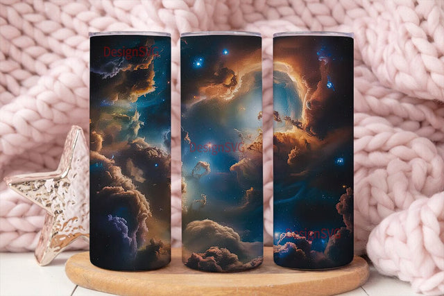 Nebula Space 20oz Tumbler Wrap Sublimation DesignSVG 
