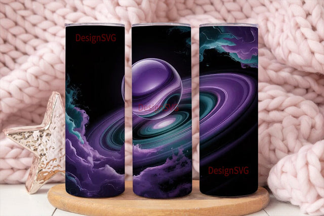 Nebula Swirl 20oz Tumbler Wrap Sublimation DesignSVG 