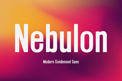 Nebulon - Modern Condensed Sans Font studioalmeera 