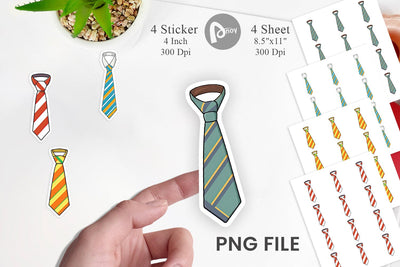 Necktie Sticker Sublimation artnoy 