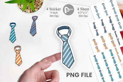 Necktie Sticker Sublimation artnoy 