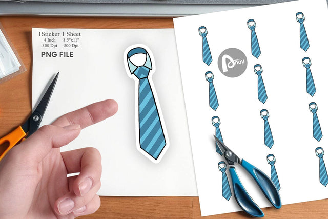Necktie Sticker Sublimation artnoy 
