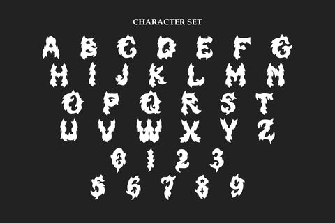 Necro Thorn - Black Metal Font Font Masyafi Studio 