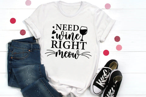 Need Wine Right Meow - Cat SVG SVG CraftLabSVG 