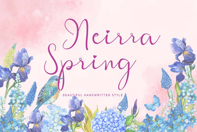 Neirra Spring Font Prasetya Letter 
