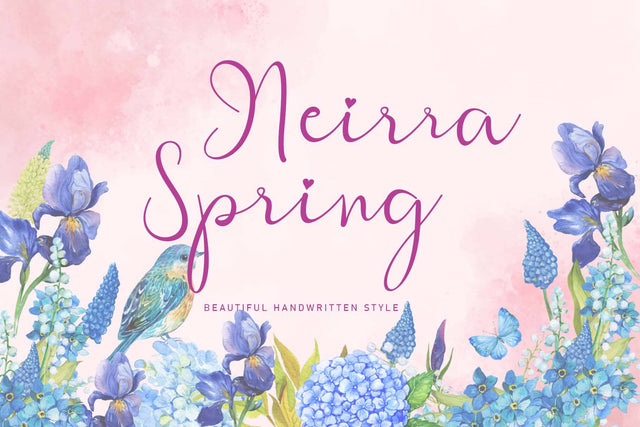 Neirra Spring Font Prasetya Letter 