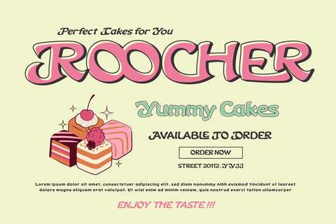 Nekluch - Vintage Display Font Font twinletter 