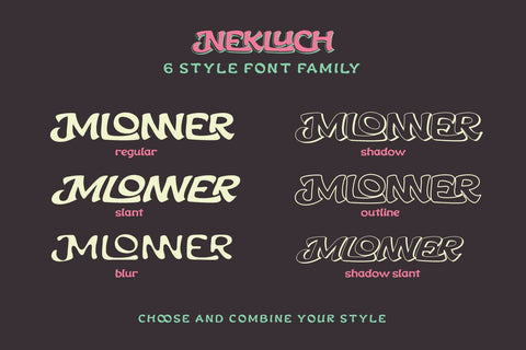 Nekluch - Vintage Display Font Font twinletter 