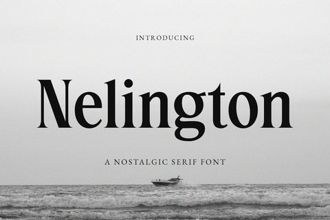 Nelington - Nostalgic Serif Font Font studioalmeera 