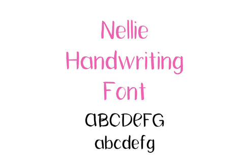 Nellie Handwriting Font Font Crafting With Brenna 