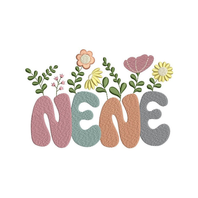 Nene Flower Embroidery Design, 3 sizes, Instant Download Embroidery/Applique DESIGNS Nino Nadaraia 