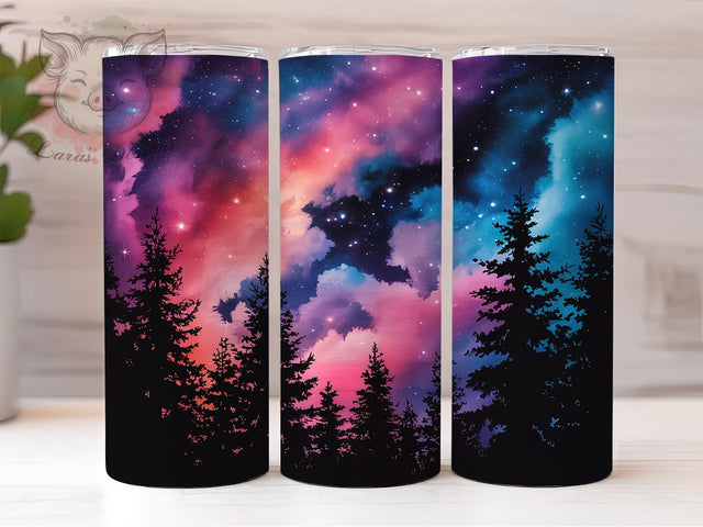 Neon Aurora Borealis Ink Tumbler, Neon Alcohol Ink Wrap, Aurora Borealis Sublimation, 20oz Neon Tumbler, Colorful Ink Art, Cosmic Aurora Mug, Whimsical Night Sky Cup Sublimation Lara' s Designs 