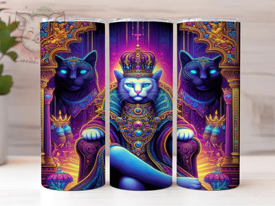 Neon Bright Cat Lover Tumbler, Pet Lover Tumbler, Bright Neon Wrap, Stylish 20oz Wrap, Sublimation Design, Trendy Gift Idea, Cute Cat Lover Wrap Sublimation Lara' s Designs 