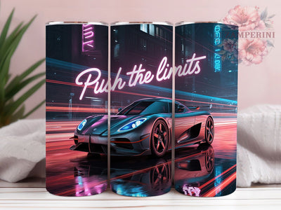 Neon Drift Racing Car Tumbler, Neon Car Wrap, Sports Car Tumbler, Automotive Gift, Street Racing Design, Drift Car Artwork, Speed Enthusiast Gift Sublimation Li Zamperini 