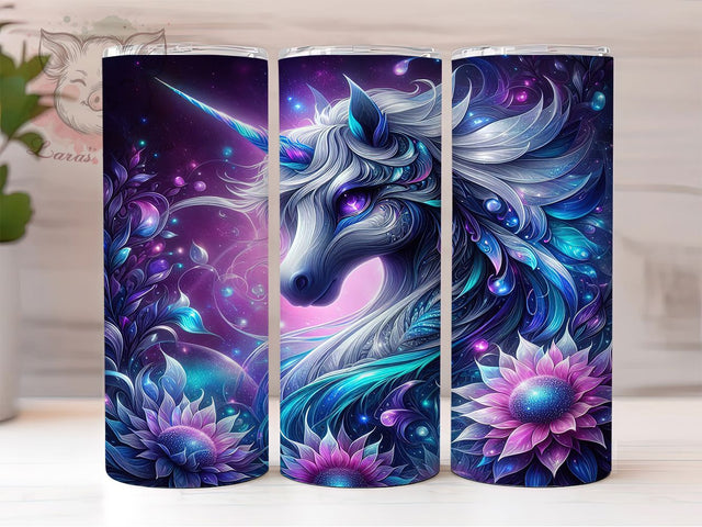 Neon Floral Vibrant Colorful Horse Tumbler, Floral Horse Cup Wrap, 20Oz Sublimation Design, Colorful Equestrian Drinkware, Bright Floral Tumbler, Horse Lover Coffee Cup, Vibrant Horse Mug Sublimation Lara' s Designs 