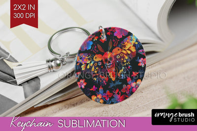 Neon Halloween Keychain - Spooky Keychain Sublimation Sublimation OrangeBrushStudio 