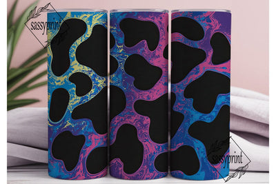 Neon Leopard Print 20oz Tumbler Wrap Sublimation sassyprint 